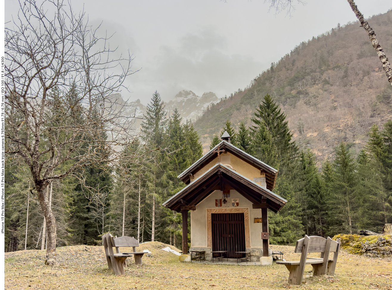 Kapelle auf 1.700 m Höhe