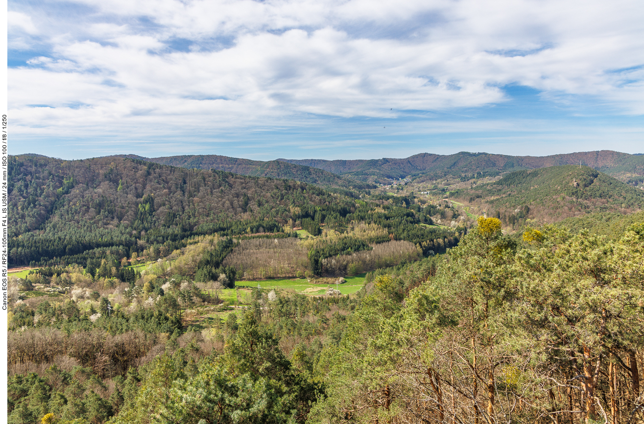 Blick in die Landschaft rechts