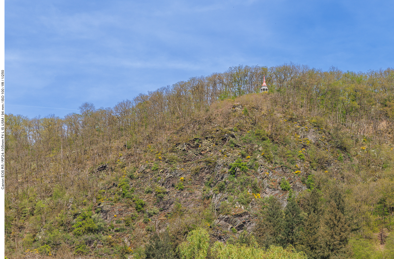 Abschließender Blick hinauf zum Hohenzollernturm