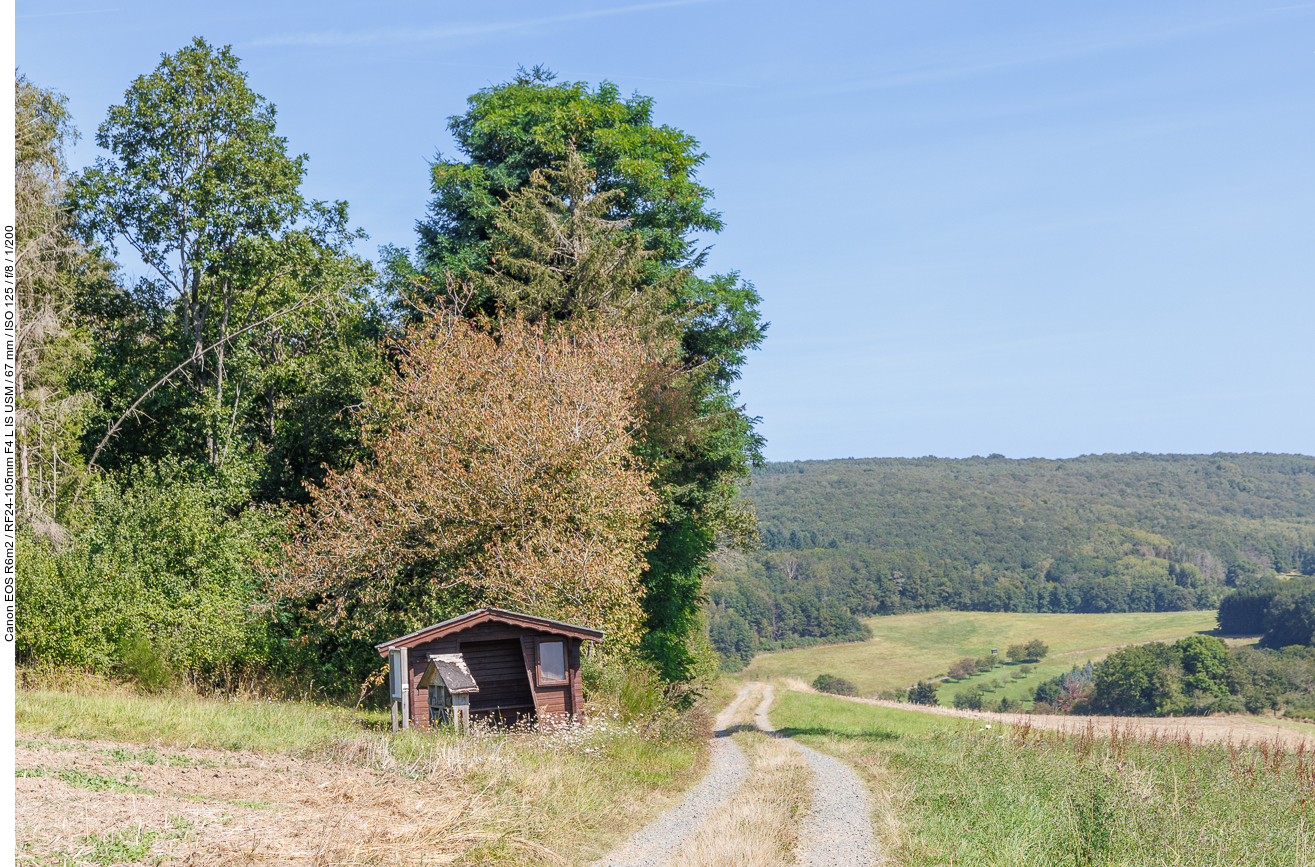 Schutzhütte an der Infotafel Nr. 10