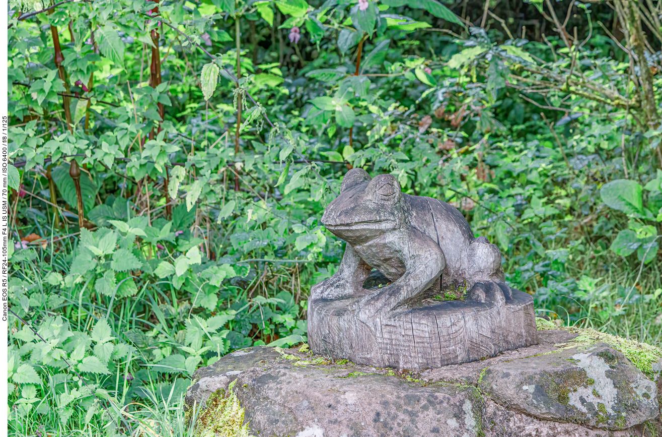 Frosch-Skulptur