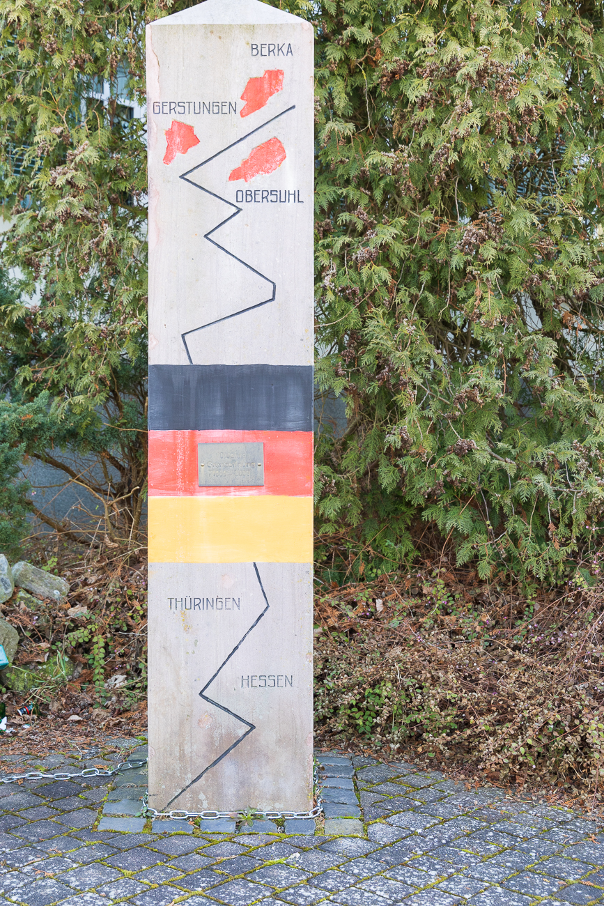 Erinnerung an die ehemalige Grenze bei Obersuhl