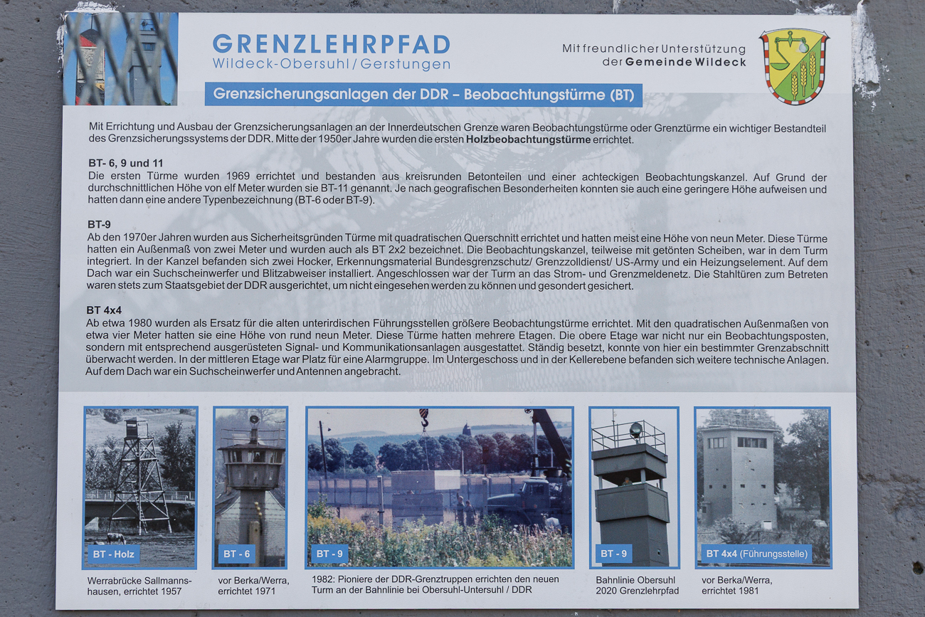 Infos zu den Grenzsicherungsanlagen der DDR