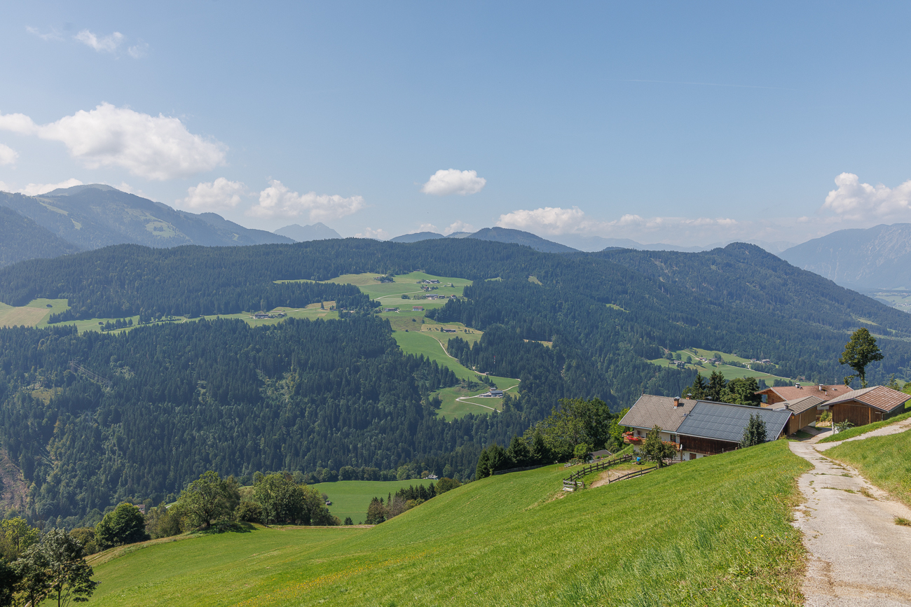 Hier geht es hinab ins Brixental