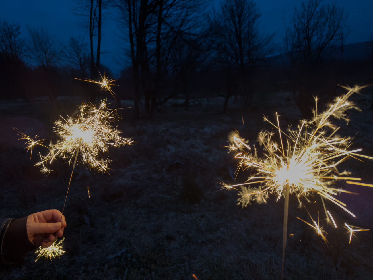 ... dafür bekamen wir Wunderkerzen ;-)