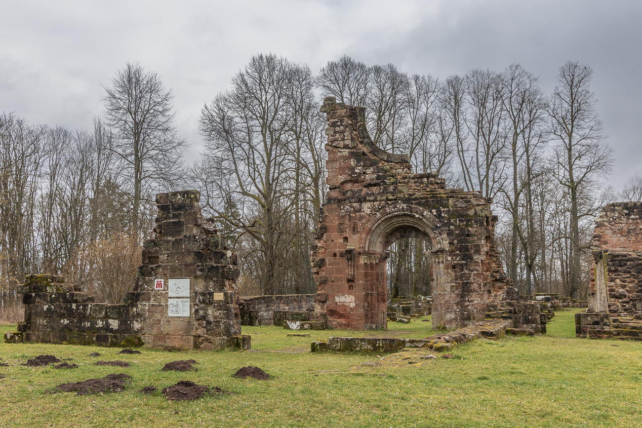 Die Abtei wurde 1131 von Graf Friedrich I. von Saarwerden und seiner Gemahlin Gertrud an der Stelle einer römischen Anlage „Gloria Romanorum“ als Benediktinerkloster gegründet und von Mönchen aus Kloster Hornbach unter einem Prior besiedelt, aber im Jahr 1171 von dem Zisterzienserkloster Villers-Bettnach in Lothringen übernommen und diesem als Tochterkloster unterstellt. Damit gehörte es der Filiation der Primarabtei Morimond an. Ein Klosterhof befand sich in Münchwies. Im Jahr 1558 wurde das Kloster durch den evangelisch gewordenen Herzog von Pfalz-Zweibrücken nach Niedergang im 16. Jahrhundert aufgehoben, jedoch wurden im Kloster Villers-Bettnach weiterhin Äbte für die Besitzungen des Klosters in Lothringen ernannt. 1614 wurde es infolge eines Unglücksfalls bei einem Brand zerstört. Die Wirtschaftsbauten wurden seit 1662 wieder benutzt. Freilegungsarbeiten fanden 1872 bis 1880 statt. Bei Ausgrabungen in den Jahren 1954 bis 1958 wurde die Kirche durch Josef Adolf Schmoll genannt Eisenwerth freigelegt.