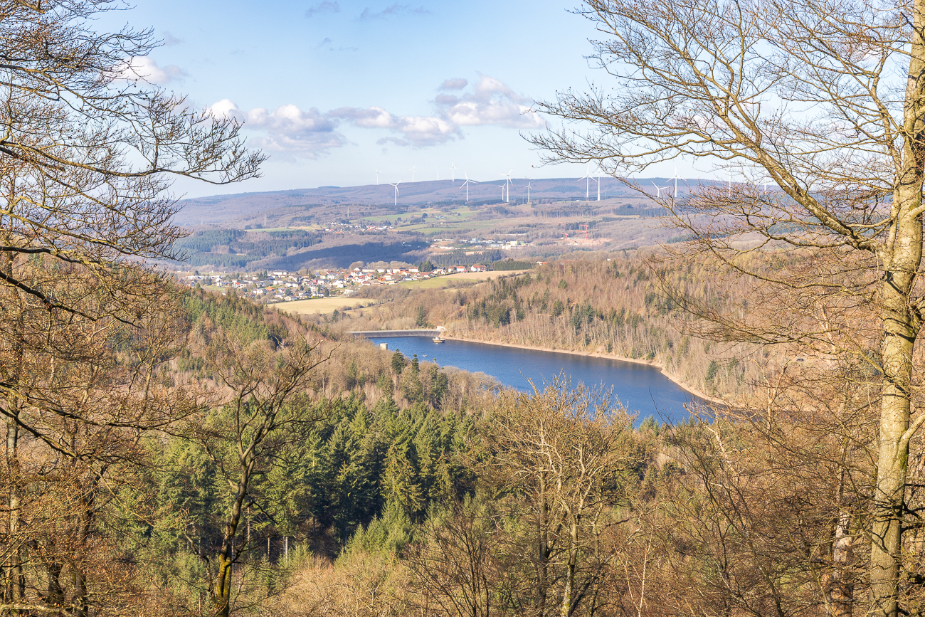 Blick auf die Talsperre Nonnweiler