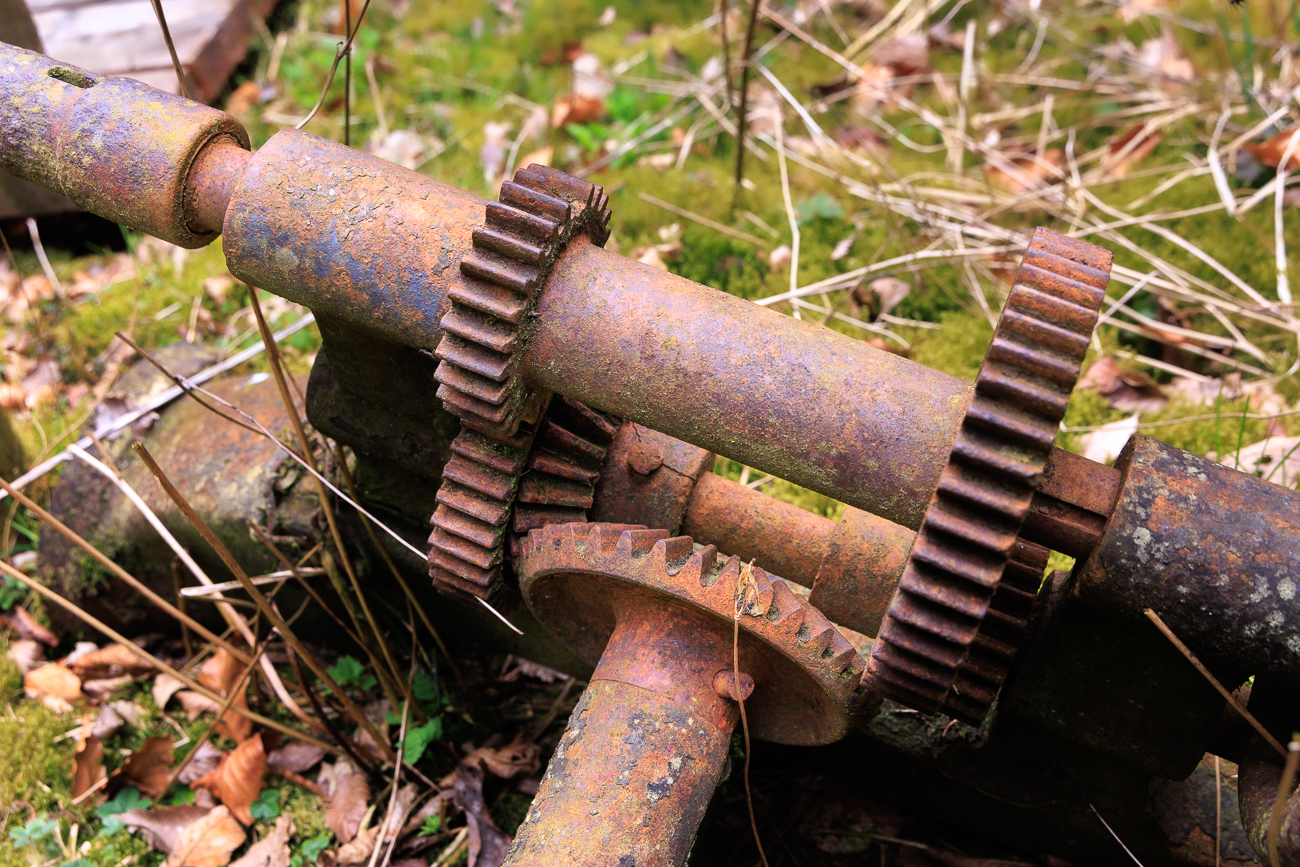 Rostiges Getriebe