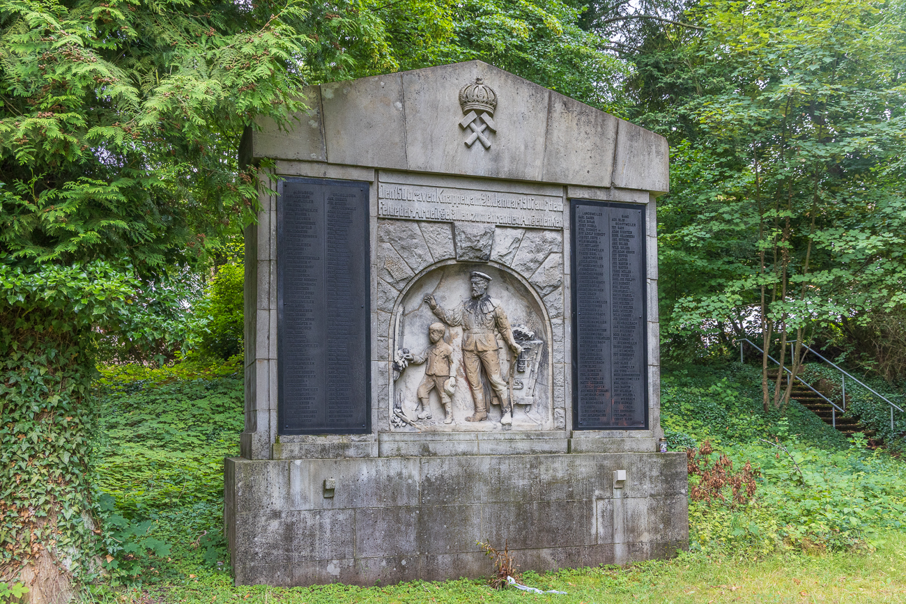 Gedenktafel für die Opfer des Grubenunglücks 1907