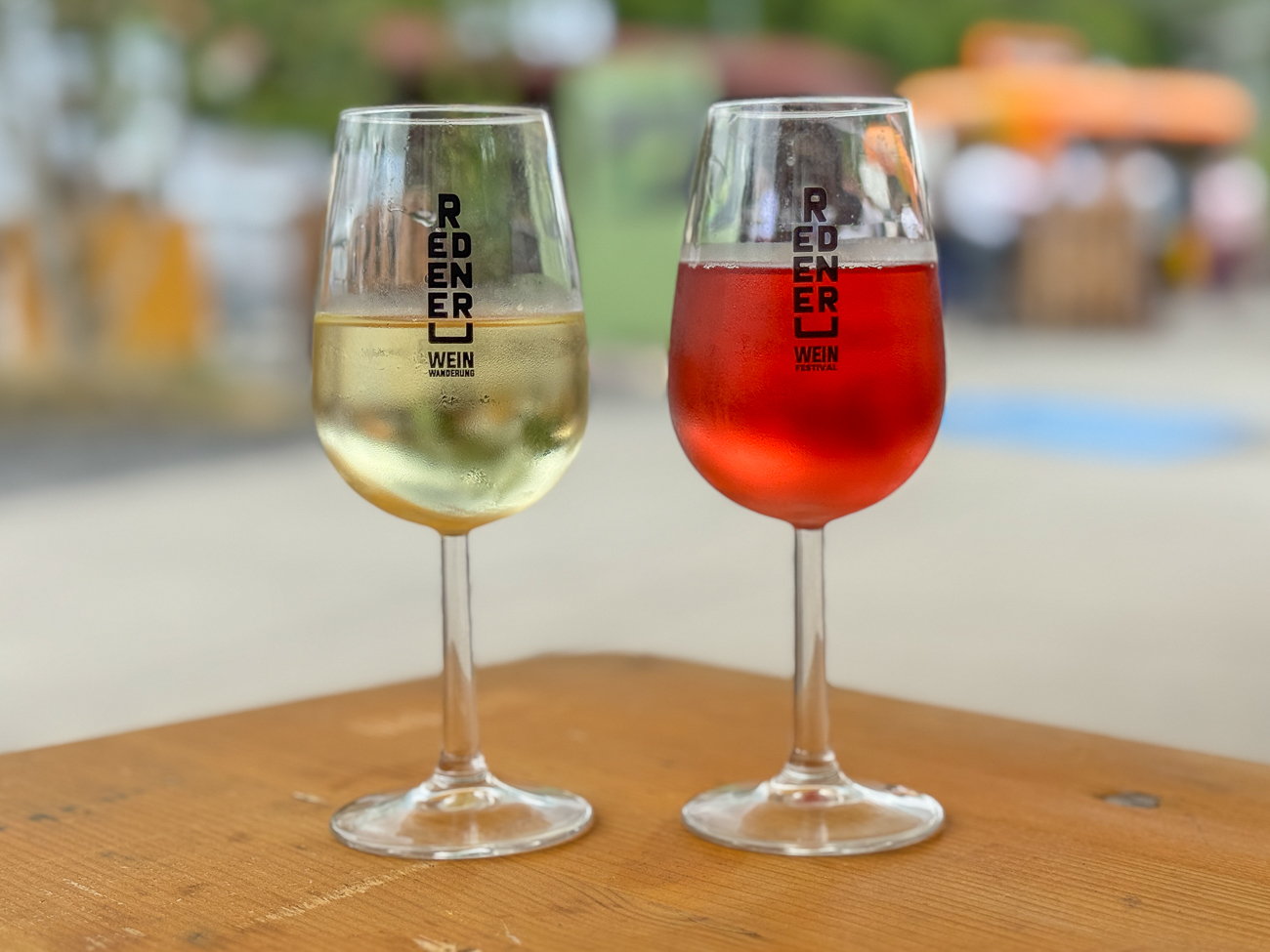 Der Absacker am Ende der Wanderung sieht gut aus, aber beides ist alkoholfrei ;-)