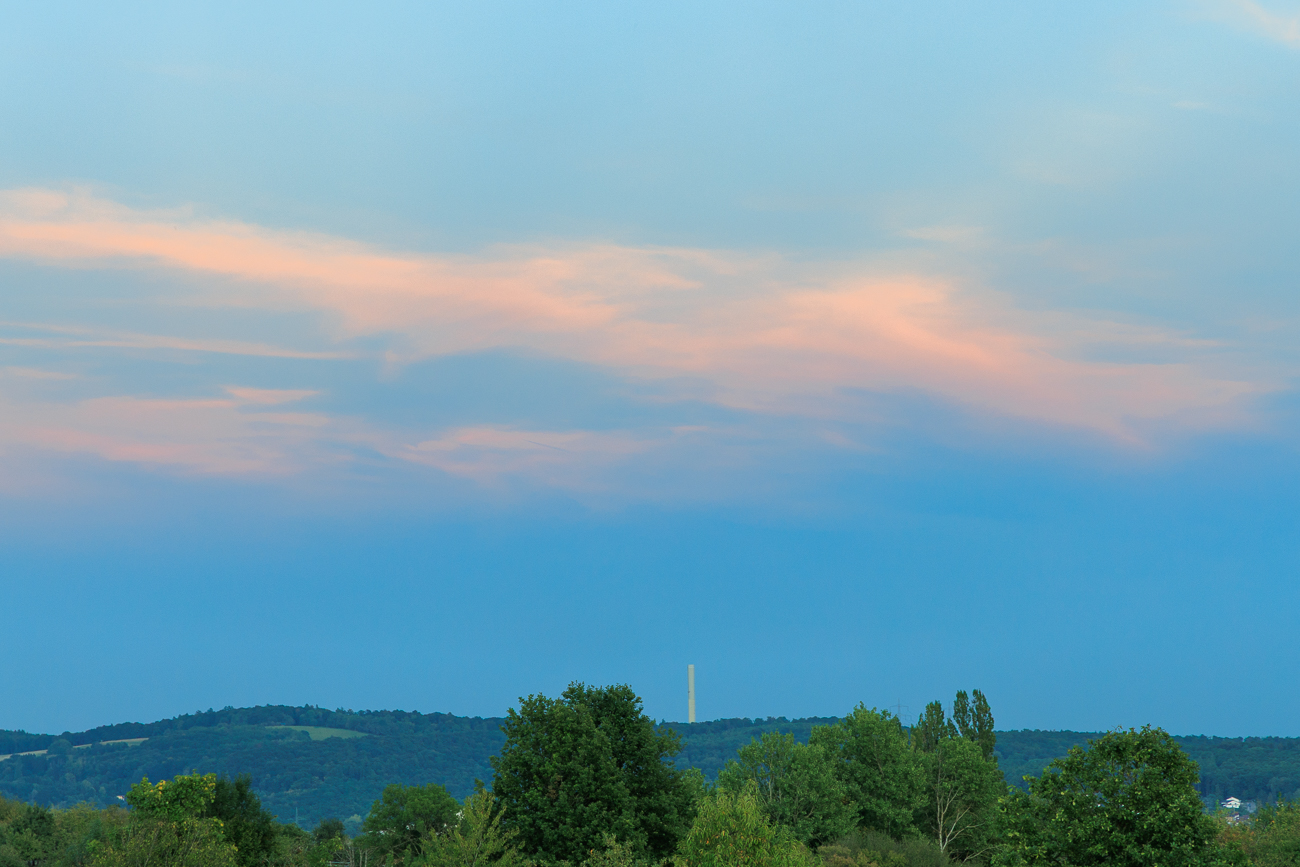 ... leider verhindern Wolken die Sicht