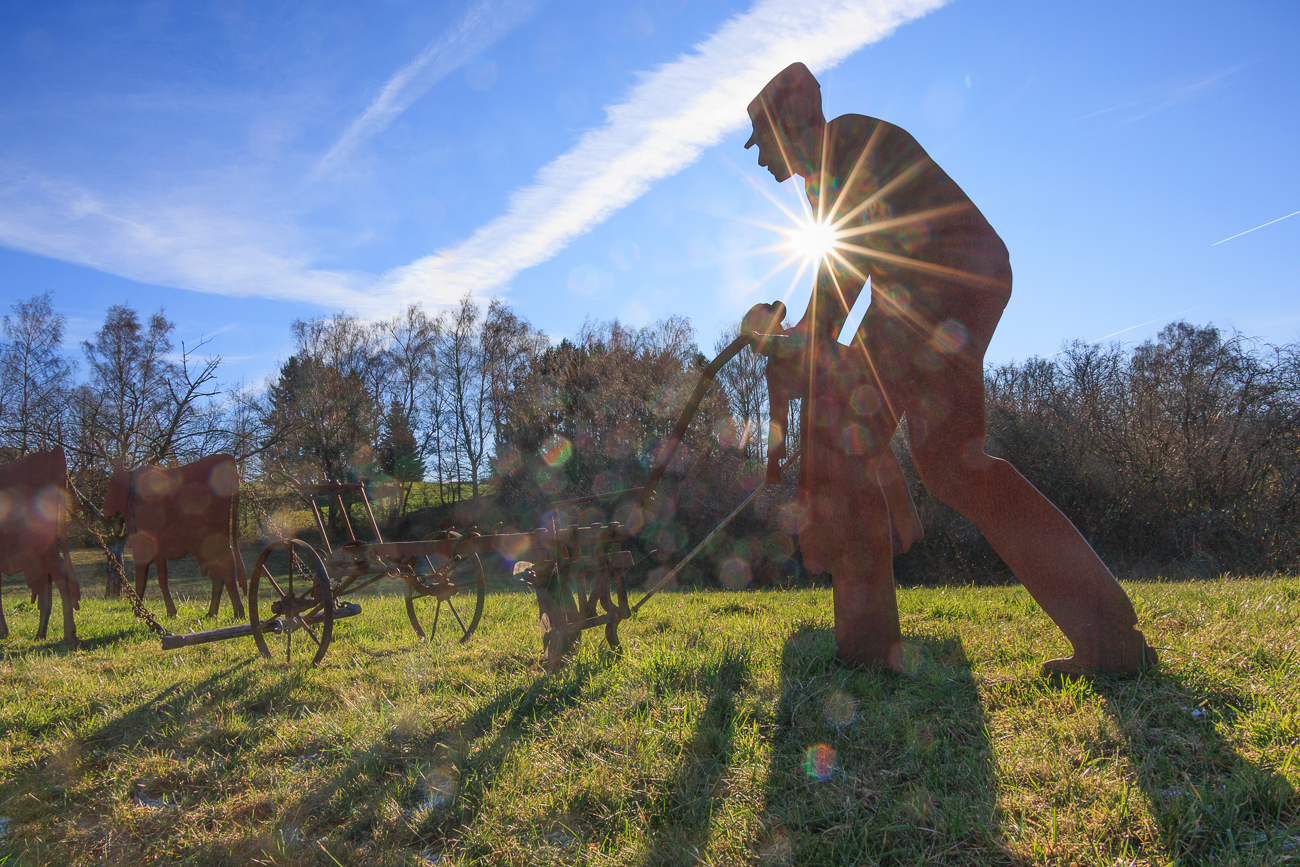 Bergmannsbauer auf dem Themenweg "Nach der Schicht"
