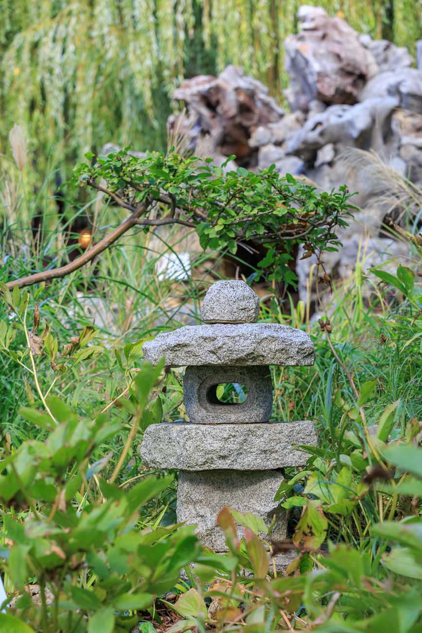 Asiatische Steinlaterne