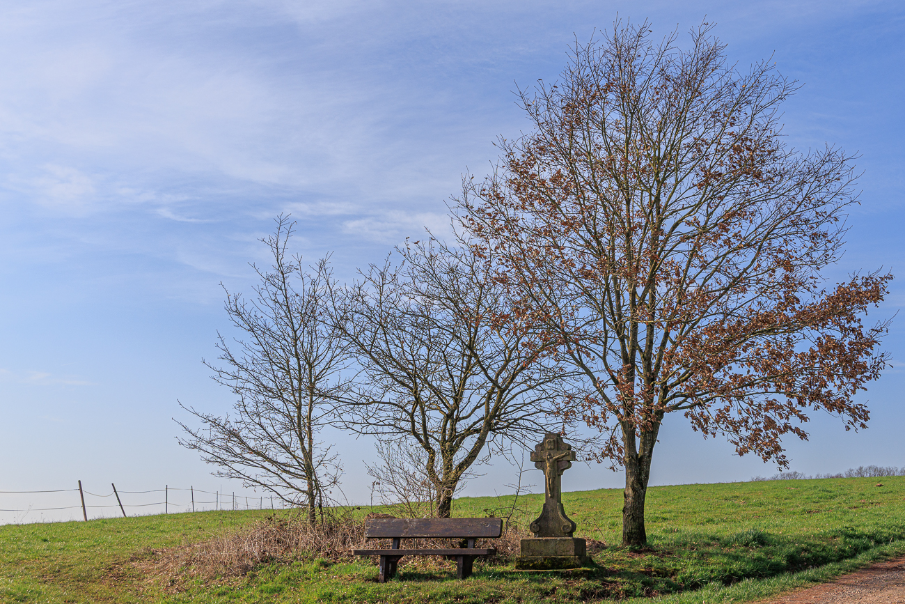 Rastbank nach dem Aufstieg