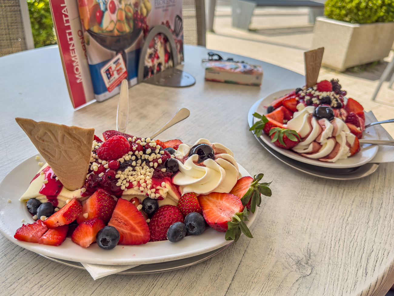 Zur&uuml;ck in Bexbach, belohnen wir uns mit einem Eis ;-)