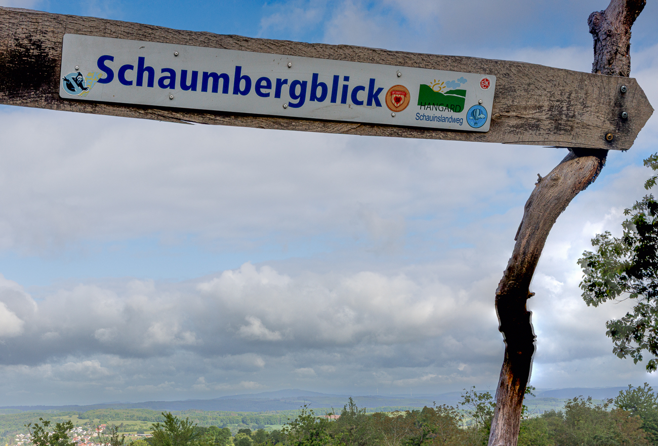 Am Schaumbergblick, bei dem Wetter ist es nix mit Blick