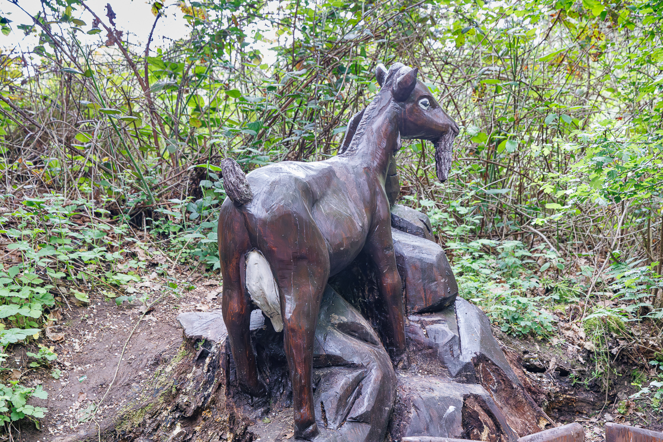 Eine h&ouml;lzerne Bergmannskuh ;-)