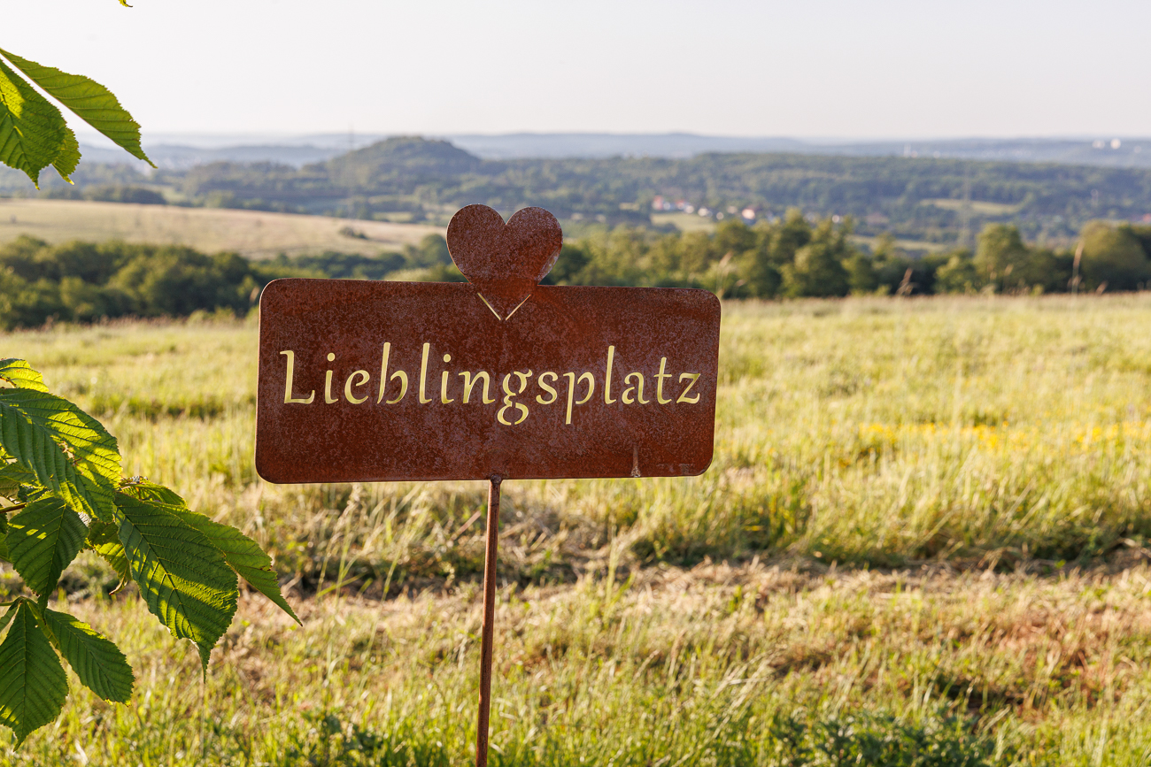 Bei Bärbels Rastbank mit Aussicht