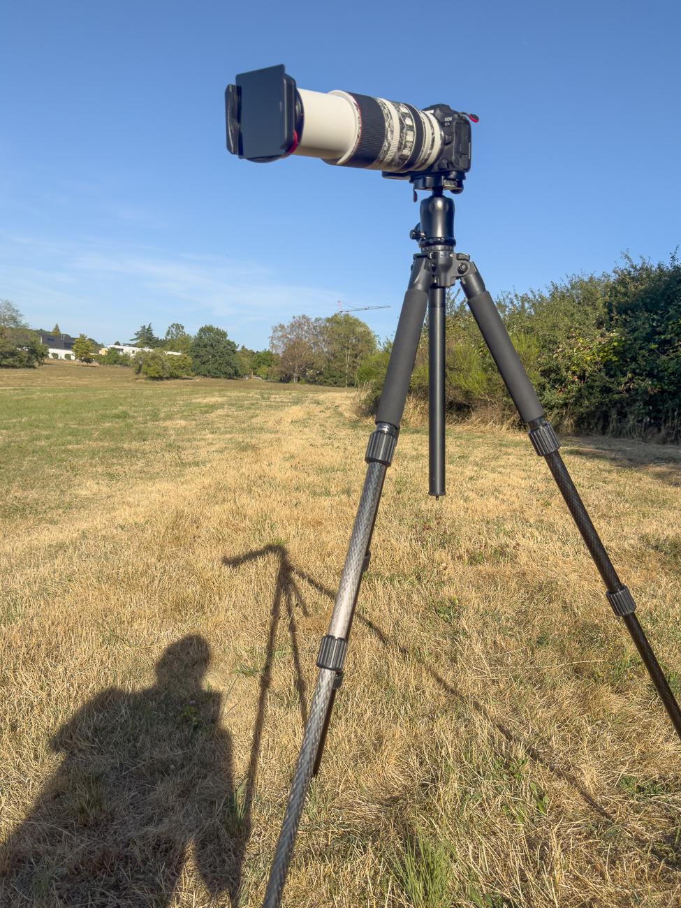 Fotoapparat mit Schutzfiltern versehen