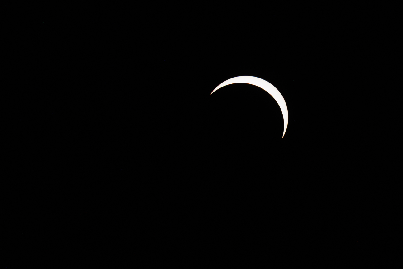 ... und hier verlässt der Mond wieder die Sonne